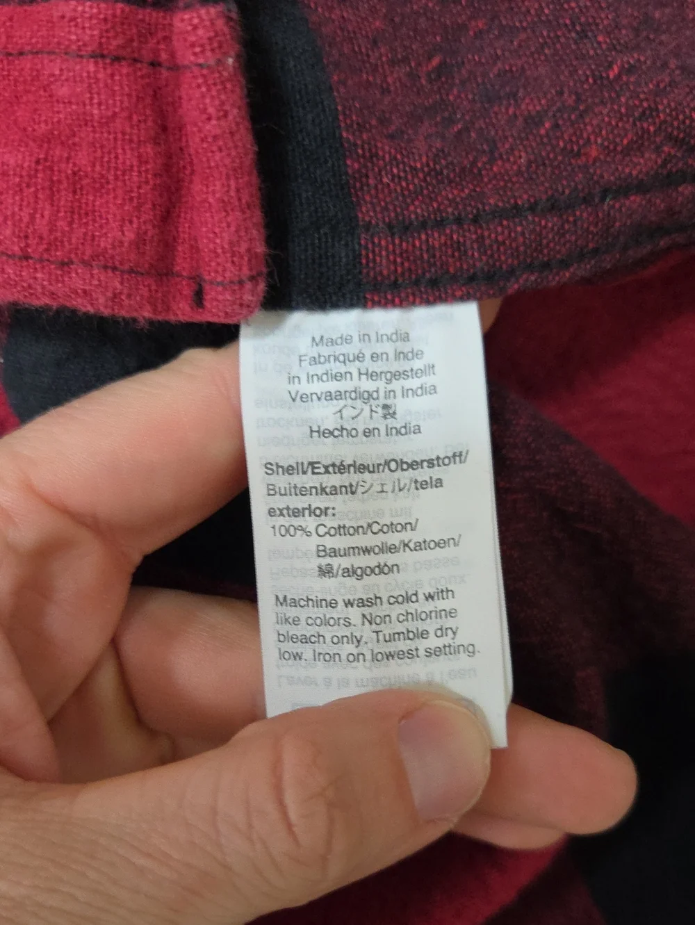 J Crew Mens XL Heavyweight Flannel Shirt Red Black Buffalo Plaid Cotton Button